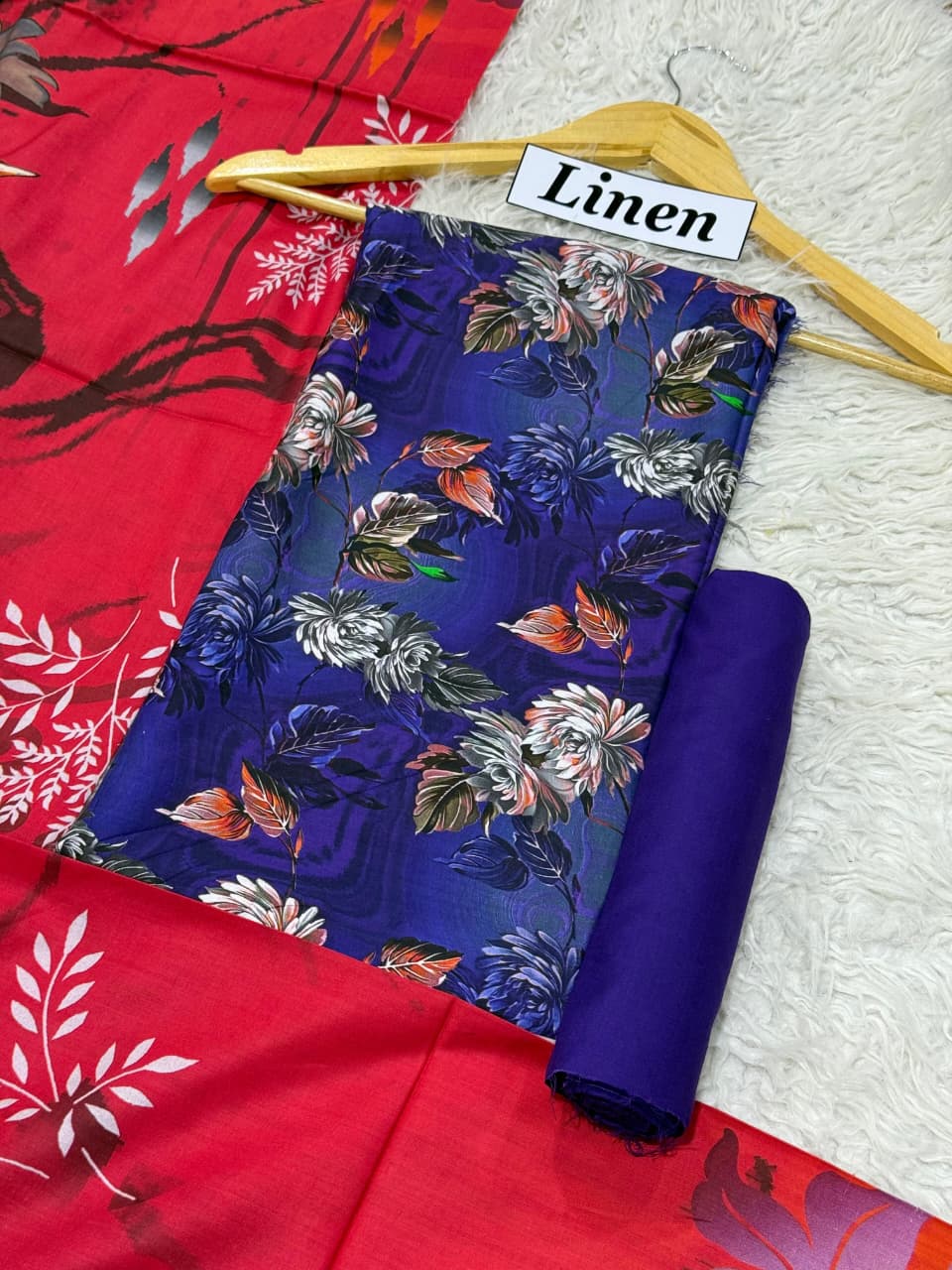Linen Printed 3pc D-38